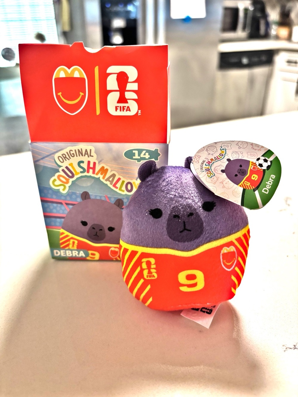 McDonald’s 2026 FIFA Squishmallow "Debra" Toy, New
